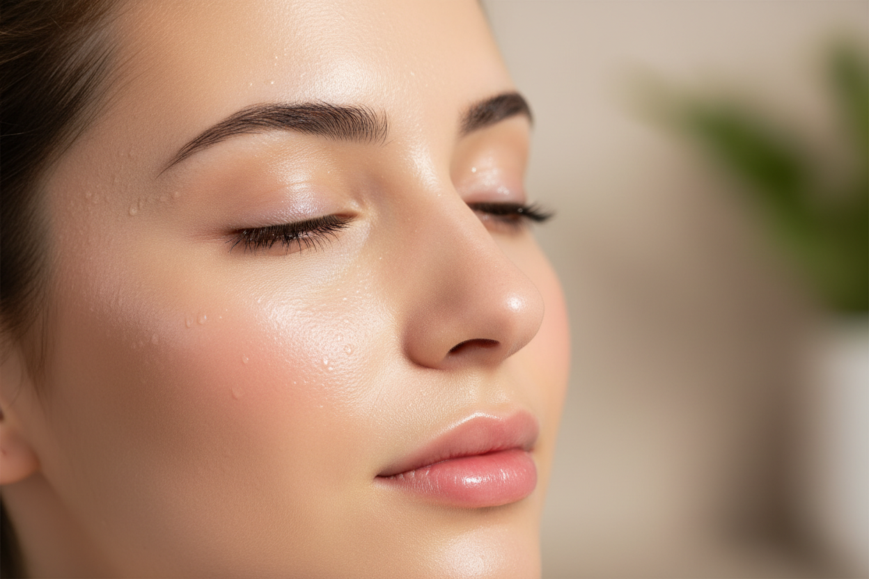 Healthy glowing skin